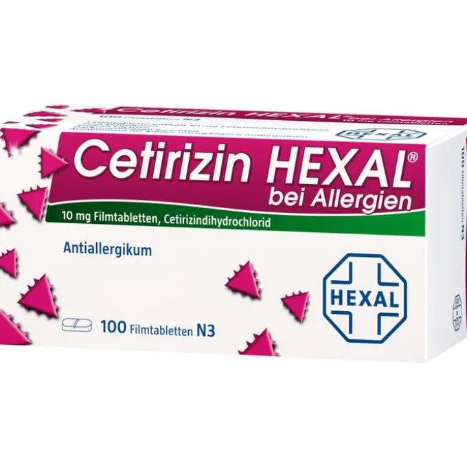 CETIRIZIN HEXAL Filmtabletten bei Allergien 100 St