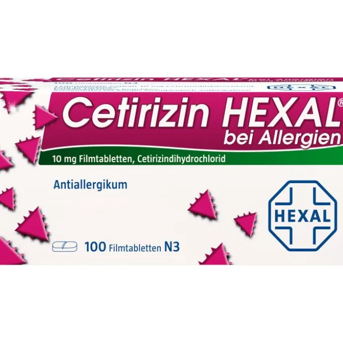 CETIRIZIN HEXAL Filmtabletten bei Allergien 100 St