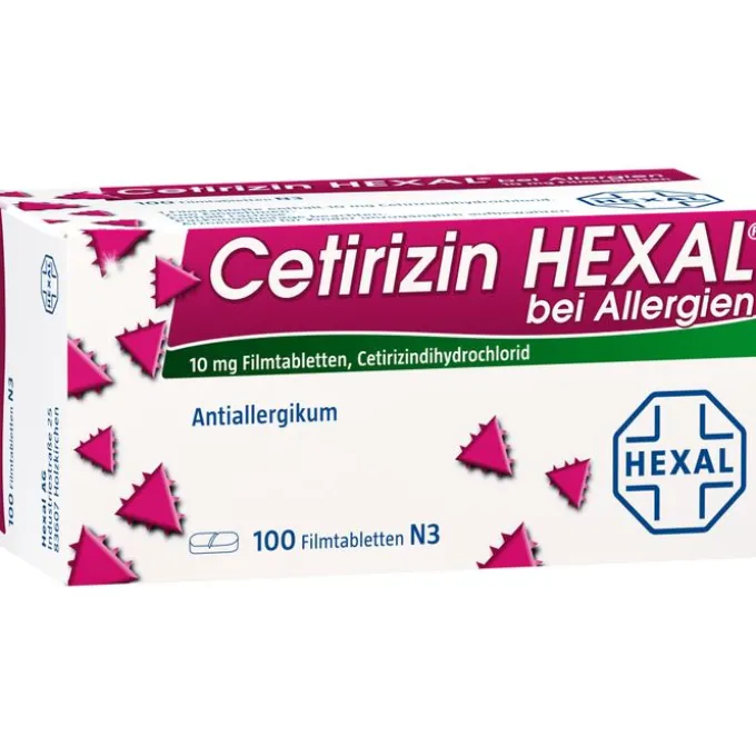 CETIRIZIN HEXAL Filmtabletten bei Allergien 100 St
