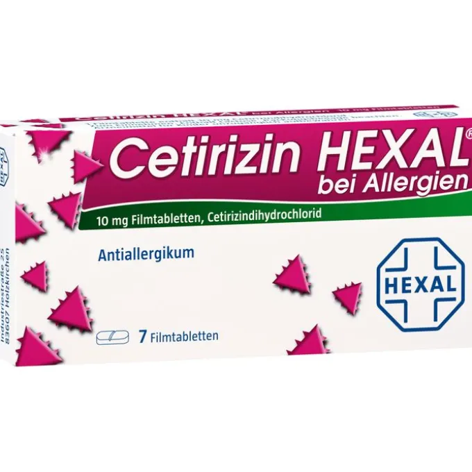 CETIRIZIN HEXAL Filmtabletten bei Allergien 7 St