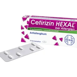 CETIRIZIN HEXAL Filmtabletten bei Allergien 7 St