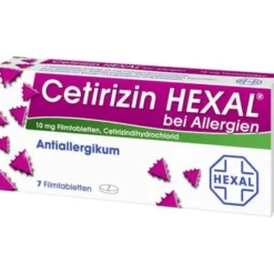 CETIRIZIN HEXAL Filmtabletten bei Allergien 7 St