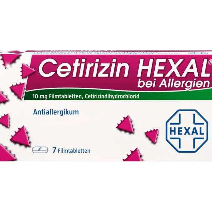 CETIRIZIN HEXAL Filmtabletten bei Allergien 7 St