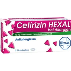 CETIRIZIN HEXAL Filmtabletten bei Allergien 7 St
