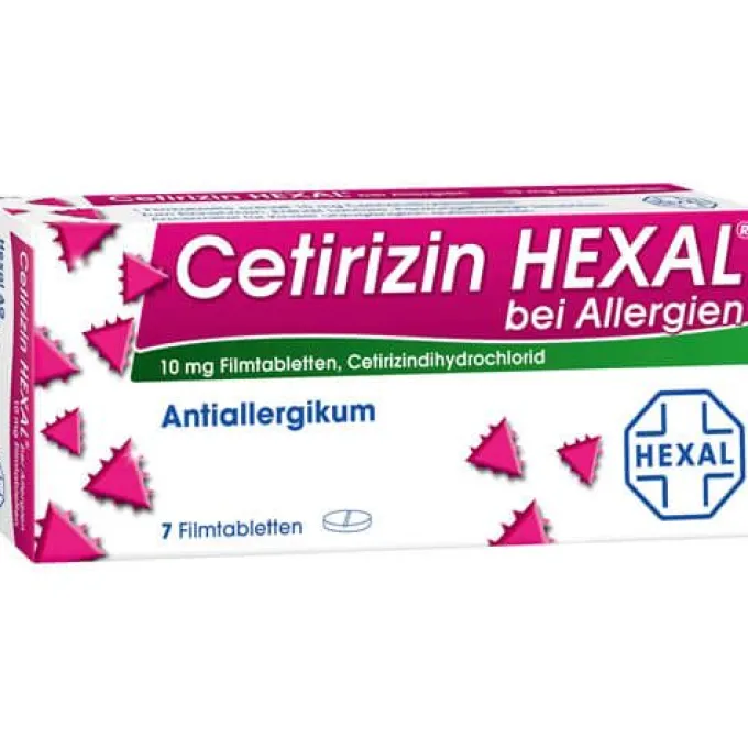 CETIRIZIN HEXAL Filmtabletten bei Allergien 7 St