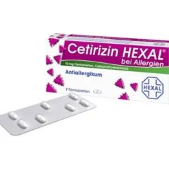 CETIRIZIN HEXAL Filmtabletten bei Allergien 7 St