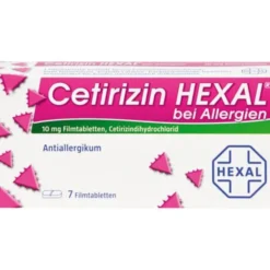 CETIRIZIN HEXAL Filmtabletten bei Allergien 7 St