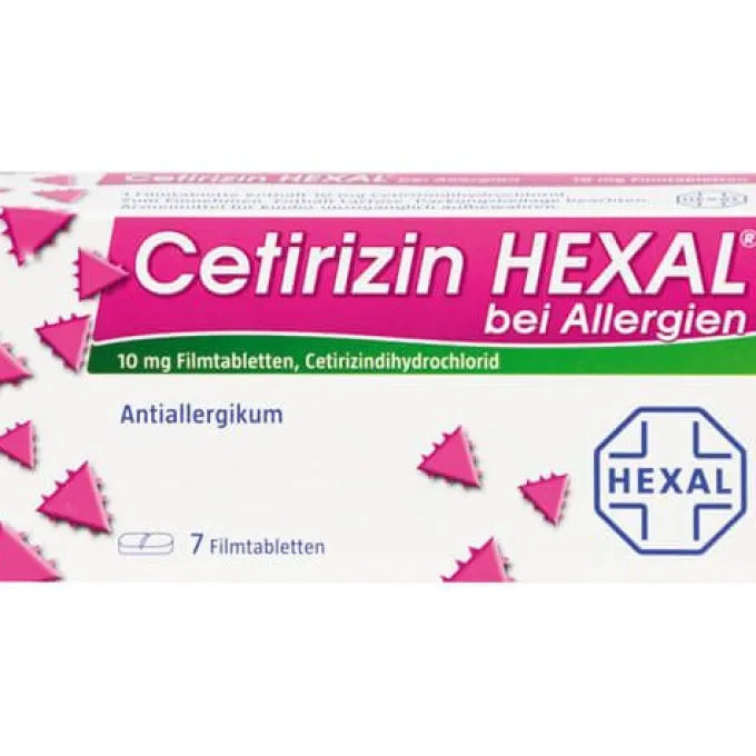 CETIRIZIN HEXAL Filmtabletten bei Allergien 7 St