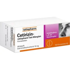 CETIRIZIN-ratiopharm bei Allergien 10 mg Filmtabl. 100 St