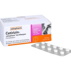 CETIRIZIN-ratiopharm bei Allergien 10 mg Filmtabl. 100 St
