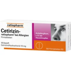 CETIRIZIN-ratiopharm bei Allergien 10 mg Filmtabl. 100 St