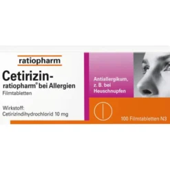 CETIRIZIN-ratiopharm bei Allergien 10 mg Filmtabl. 100 St