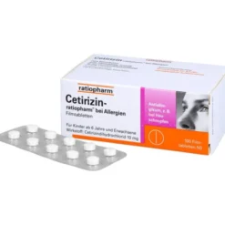 CETIRIZIN-ratiopharm bei Allergien 10 mg Filmtabl. 100 St