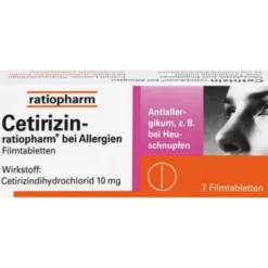 CETIRIZIN-ratiopharm bei Allergien 10 mg Filmtabl. 7 St