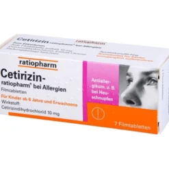 CETIRIZIN-ratiopharm bei Allergien 10 mg Filmtabl. 7 St