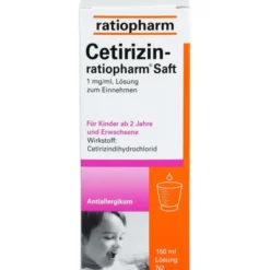 CETIRIZIN-ratiopharm Saft 150 ml