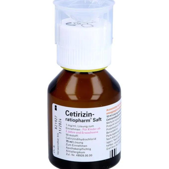 CETIRIZIN-ratiopharm Saft 75 ml