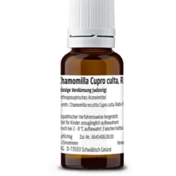 CHAMOMILLA CUPRO culta Radix Rh D 3 Dilution 20 ml