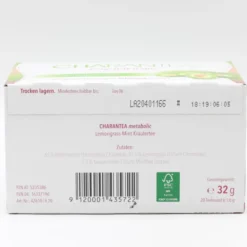 CHARANTEA metabolic Lemon/Mint Filterbeutel 20 Stück