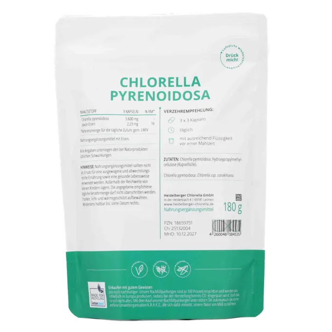 CHLORELLA PYRENOIDOSA Kapseln 180 g