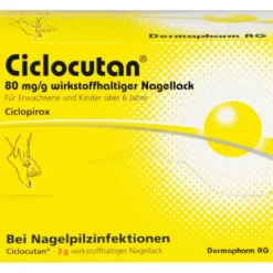 CICLOCUTAN 80 mg/g wirkstoffhaltiger Nagellack 3 g