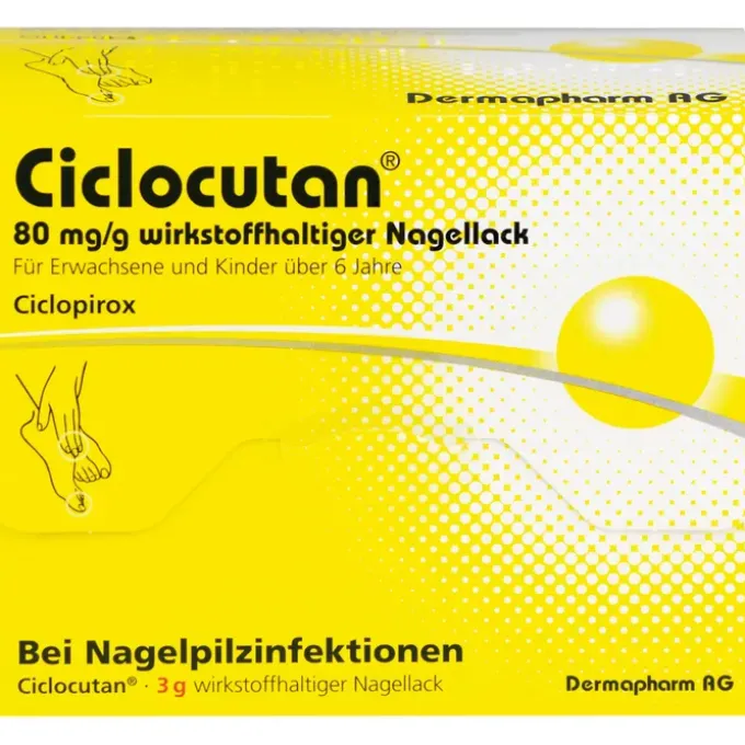 CICLOCUTAN 80 mg/g wirkstoffhaltiger Nagellack 3 g
