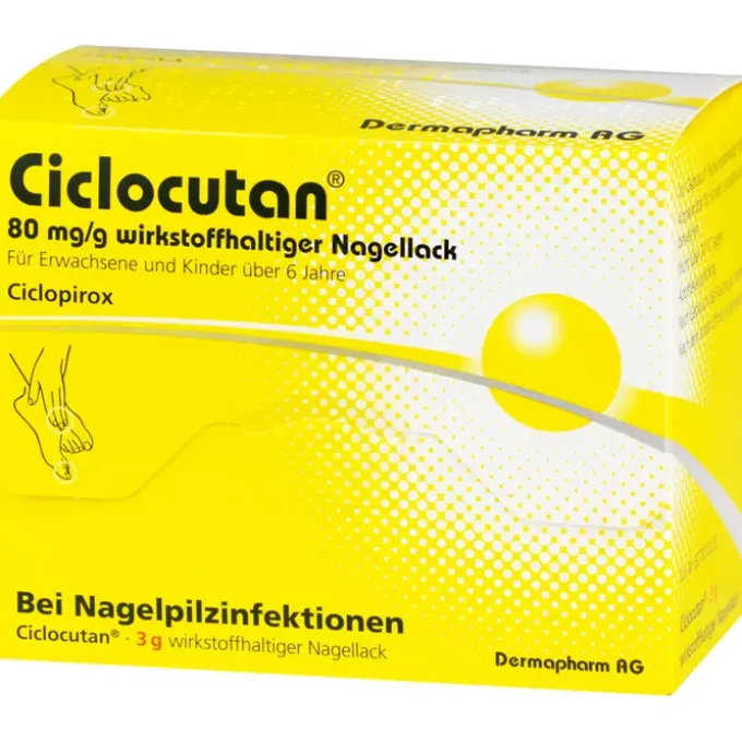 CICLOCUTAN 80 mg/g wirkstoffhaltiger Nagellack 3 g