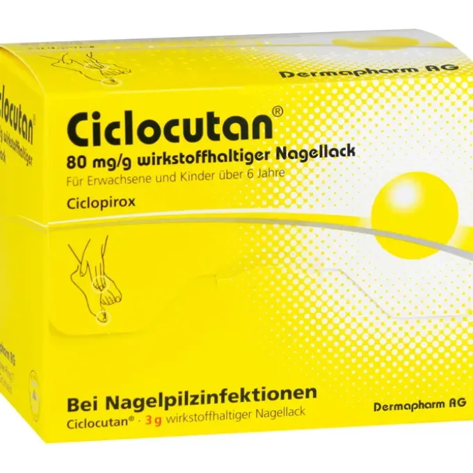 CICLOCUTAN 80 mg/g wirkstoffhaltiger Nagellack 3 g