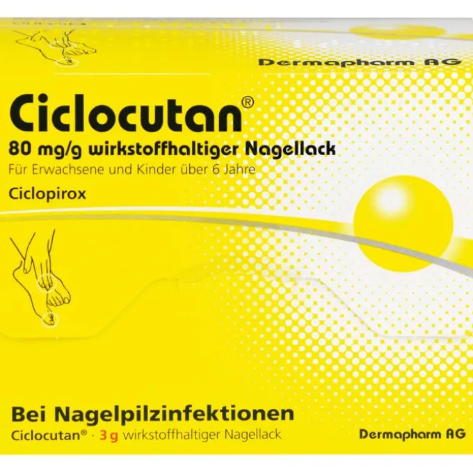CICLOCUTAN 80 mg/g wirkstoffhaltiger Nagellack 3 g
