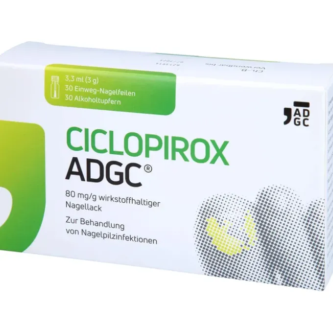 CICLOPIROX ADGC 80 mg/g wirkstoffhalt.Nagellack 3,3 ml
