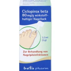 CICLOPIROX beta 80 mg/g wirkstoffhalt.Nagellack 3,30 ml