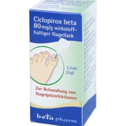 CICLOPIROX beta 80 mg/g wirkstoffhalt.Nagellack 3,30 ml