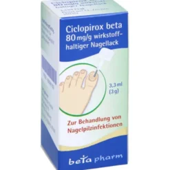CICLOPIROX beta 80 mg/g wirkstoffhalt.Nagellack 3,30 ml