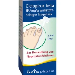 CICLOPIROX beta 80 mg/g wirkstoffhalt.Nagellack 3,30 ml