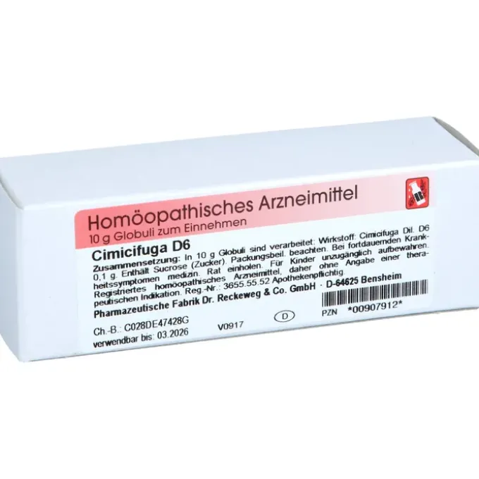 CIMICIFUGA D 6 Globuli 10 g
