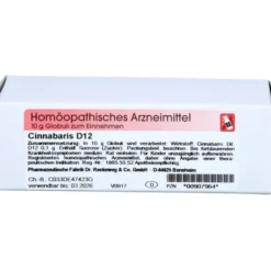 CINNABARIS D 12 Globuli 10 g