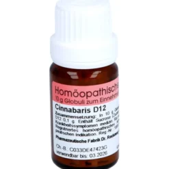 CINNABARIS D 12 Globuli 10 g