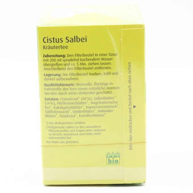 CISTUS SALBEI Kräutertee Kraft d.Natur Salus Fbtl. 15 Stück