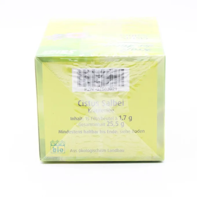 CISTUS SALBEI Kräutertee Kraft d.Natur Salus Fbtl. 15 Stück