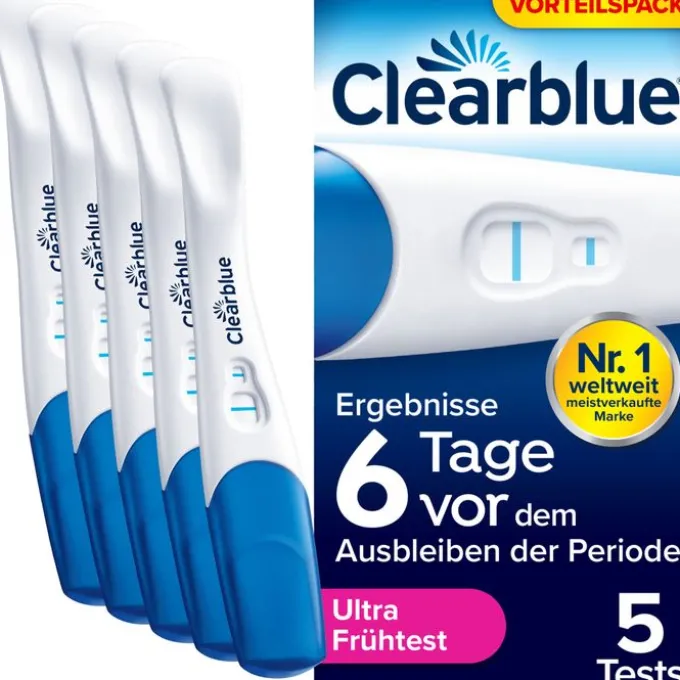CLEARBLUE Schwangerschaftstest frühe Erkennung 5 St