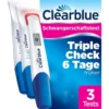CLEARBLUE Schwangerschaftst.TripleCheck ultra-früh 3 St