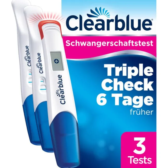 CLEARBLUE Schwangerschaftst.TripleCheck ultra-früh 3 St