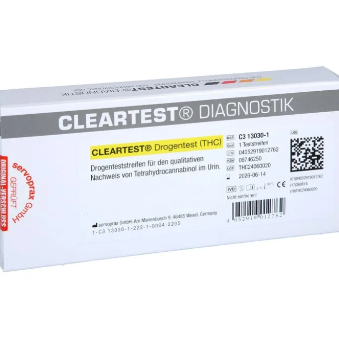 CLEARTEST Drogentest THC Teststreifen 1 St