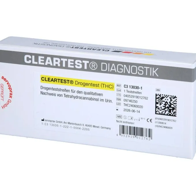 CLEARTEST Drogentest THC Teststreifen 1 St