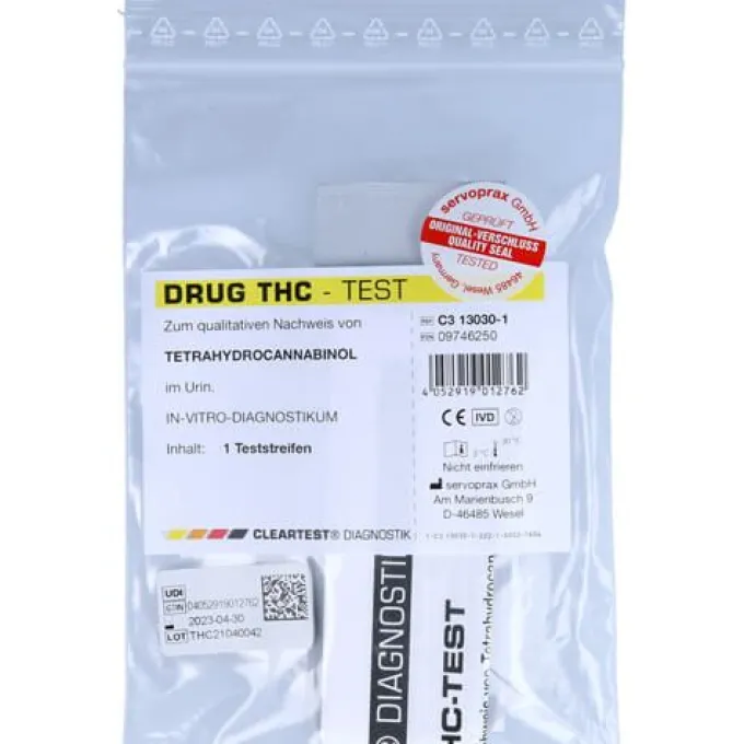 CLEARTEST Drogentest THC Teststreifen 1 St