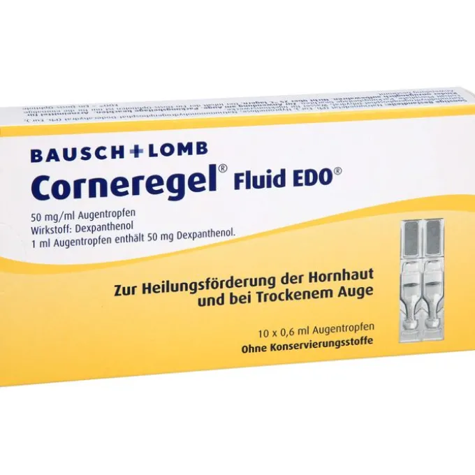 CORNEREGEL Fluid EDO Augentropfen 10X0,6 ml