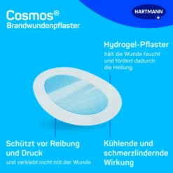 COSMOS Brandwundenpflaster 4,3x6,8 cm 8 St