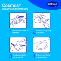 COSMOS Brandwundenpflaster 4,3x6,8 cm 8 St