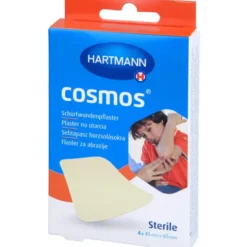 COSMOS Schürfwundenpflaster 4,5x6,5 cm steril 4 St