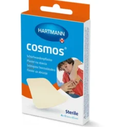COSMOS Schürfwundenpflaster 4,5x6,5 cm steril 4 St